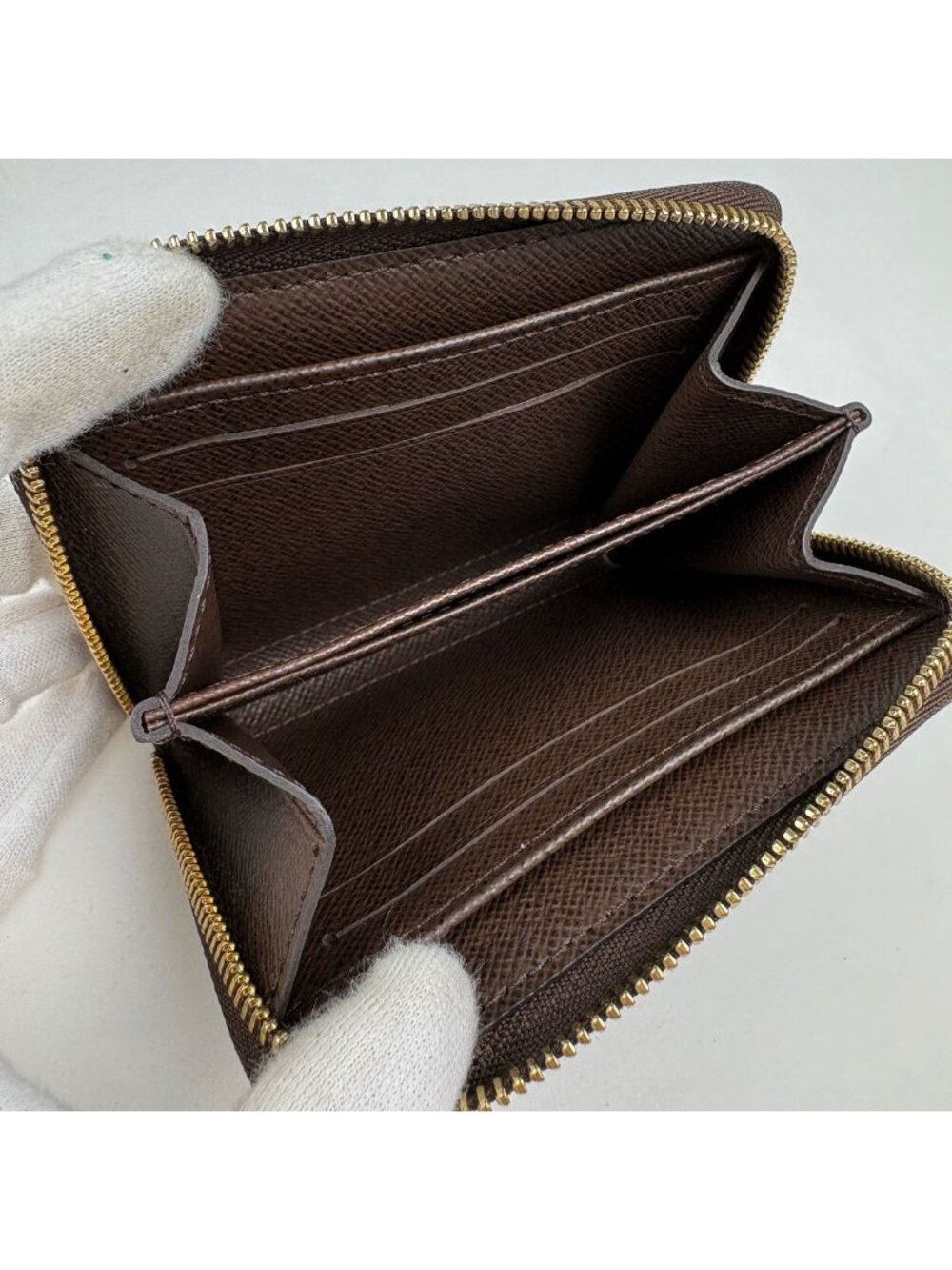 Louis Vuitton Zippy Coin Purse Round Zip Damier Brown - Picture 5 of 6